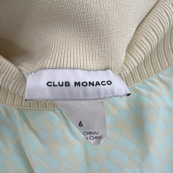 Club Monaco Aqua Tan Maxi Skirt Knit Waistband Women's 6 - Picture 5 of 7